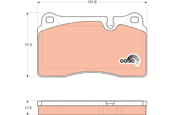 Brake Pad Set, disc brake (GDB1743)