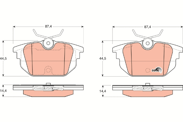 Brake Pad Set, disc brake