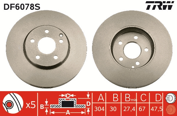 Brake Disc (DF6078S)