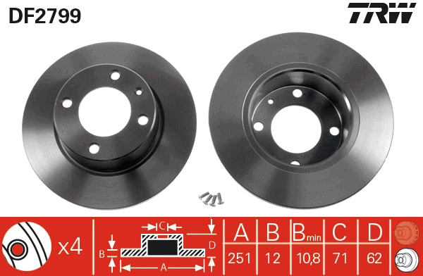 Brake Disc (DF2799)