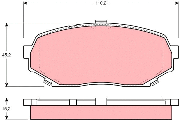 Brake Pad Set, disc brake (GDB4079)
