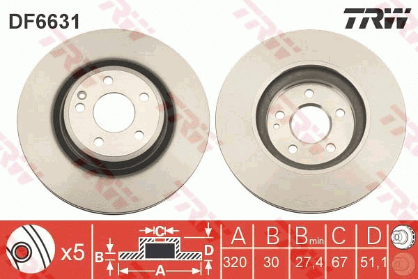 Brake Disc (DF6631)