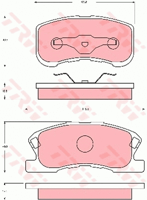 Brake Pad Set, disc brake (GDB7025)