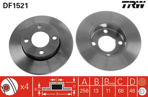 Brake Disc (DF1521)