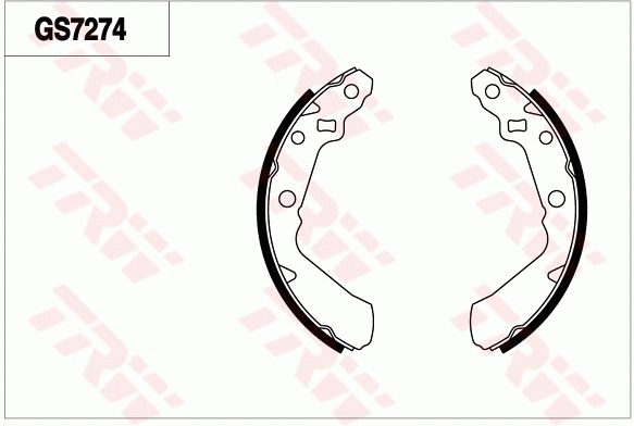Brake Shoe Set (GS7274)