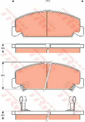 Brake Pad Set, disc brake (GDB7535)