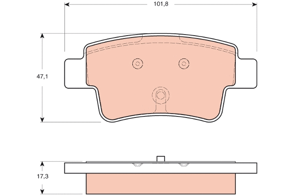 Brake Pad Set, disc brake (GDB1714)