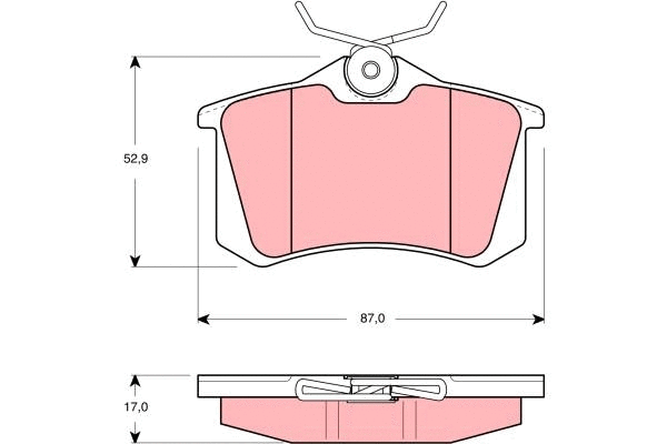 Brake Pad Set, disc brake (GDB1438)