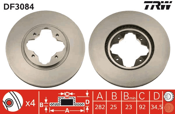 Brake Disc (DF3084)