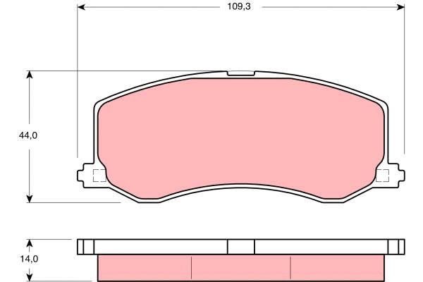 Brake Pad Set, disc brake (GDB3237)