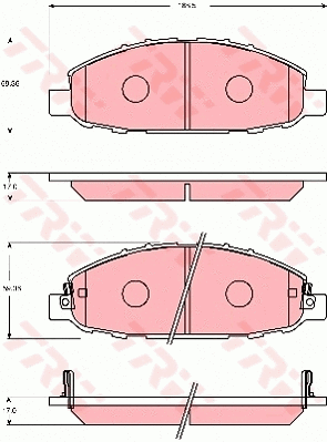 Brake Pad Set, disc brake (GDB7236)