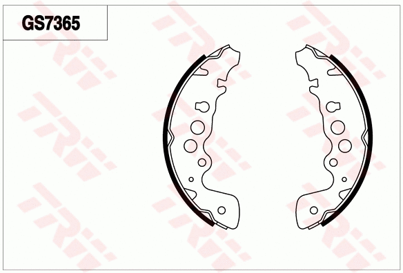 Brake Shoe Set (GS7365)