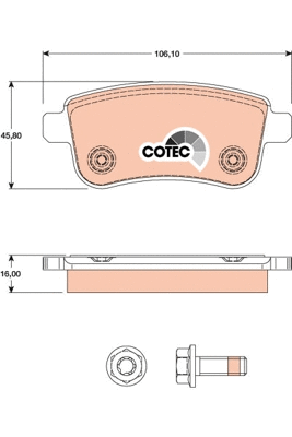Brake Pad Set, disc brake (GDB1791)