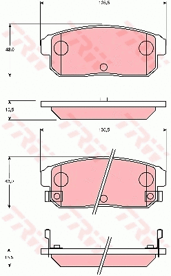 Brake Pad Set, disc brake (GDB7184)