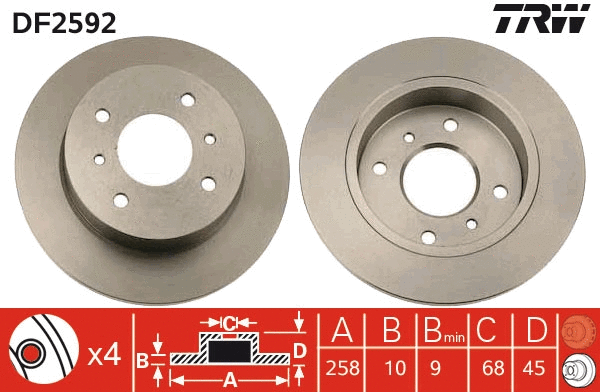 Brake Disc (DF2592)