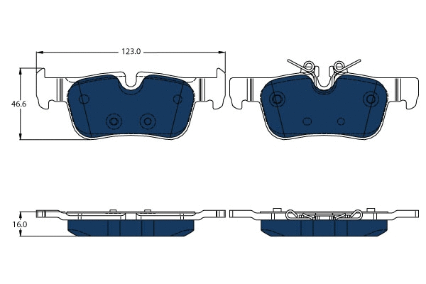 Brake Pad Set, disc brake (GDB2063BTE)