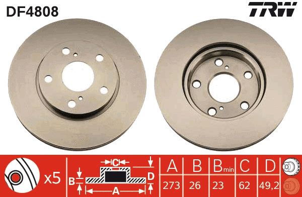 Brake Disc (DF4808)