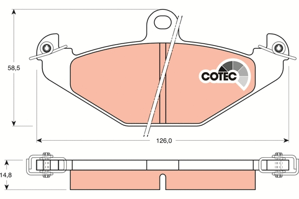 Brake Pad Set, disc brake (GDB1041)