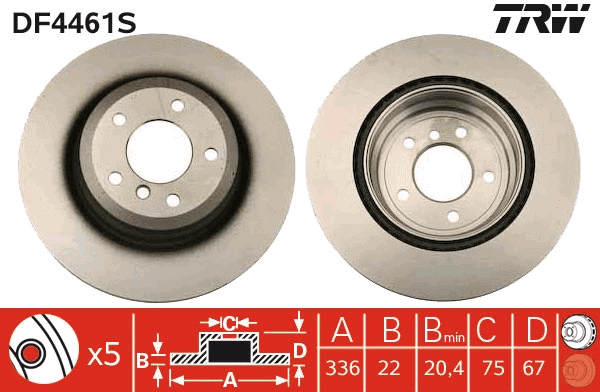 Brake Disc (DF4461S)