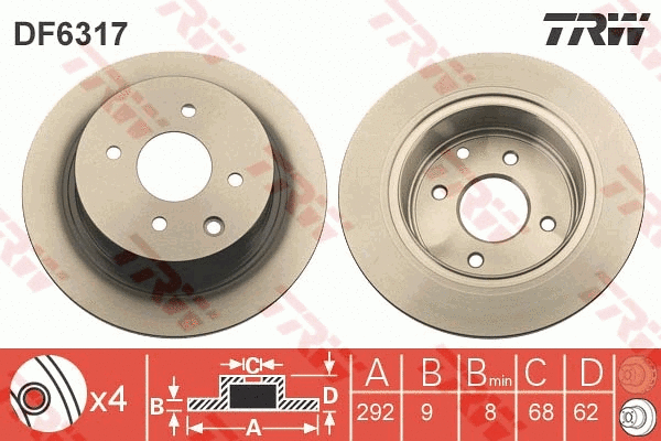 Brake Disc (DF6317)