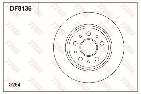 Brake Disc (DF8136S)