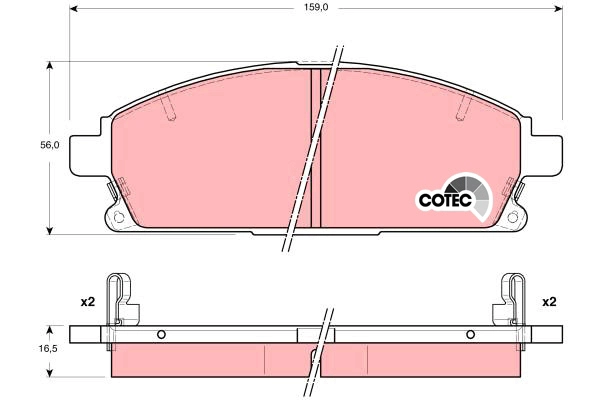 Brake Pad Set, disc brake (GDB3312AT)
