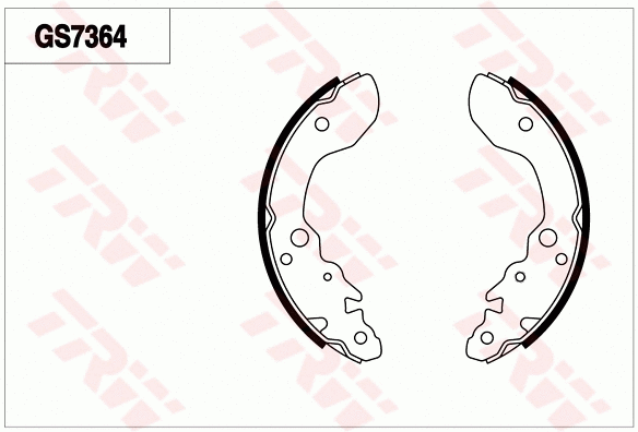 Brake Shoe Set (GS7364)