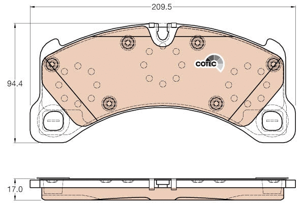 Brake Pad Set, disc brake (GDB2004)