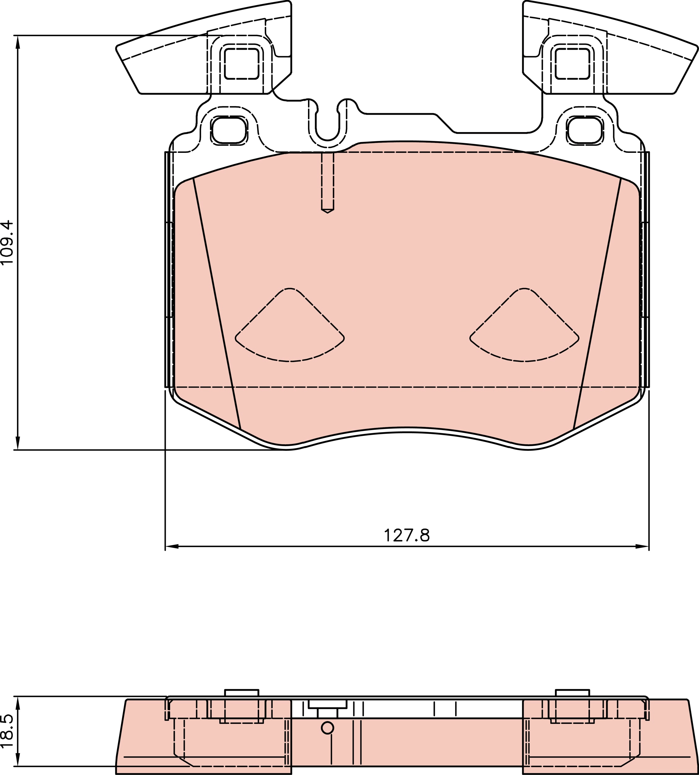 Brake Pad Set, disc brake (GDB8310)