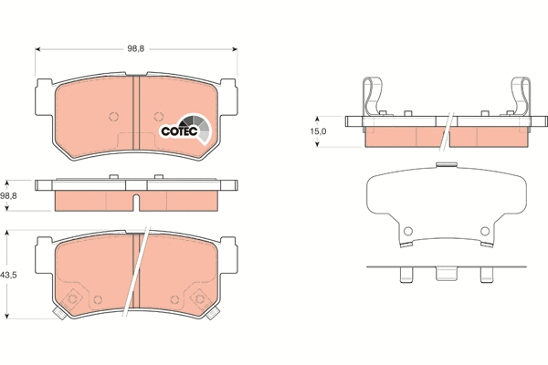 Brake Pad Set, disc brake (GDB3366)