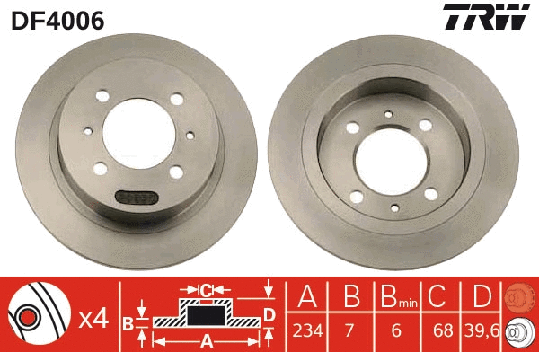 Brake Disc (DF4006)
