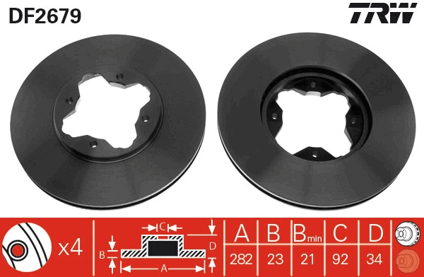 Brake Disc (DF2679)