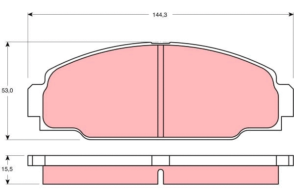 Brake Pad Set, disc brake (GDB3090)