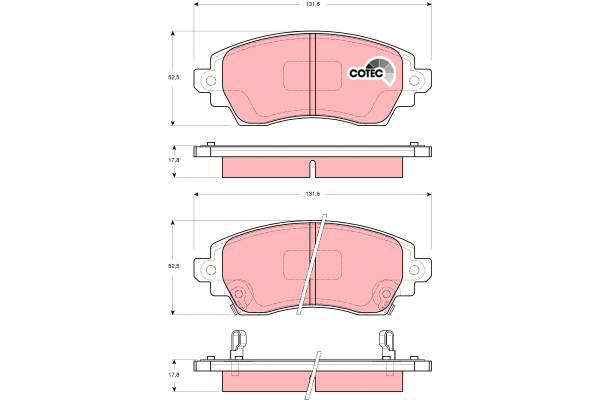 Brake Pad Set, disc brake (GDB3333)