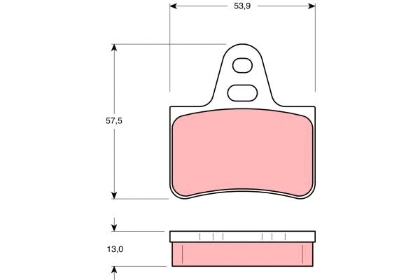 Brake Pad Set, disc brake (GDB1071)