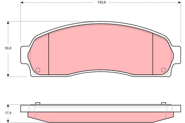 Brake Pad Set, disc brake (GDB4131)