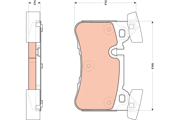Brake Pad Set, disc brake (GDB1856)