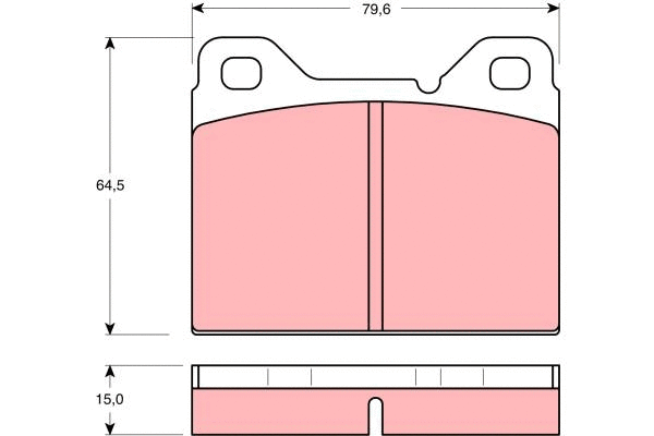 Brake Pad Set, disc brake (GDB1065)