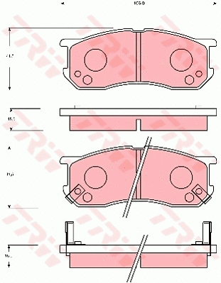 Brake Pad Set, disc brake (GDB7024)