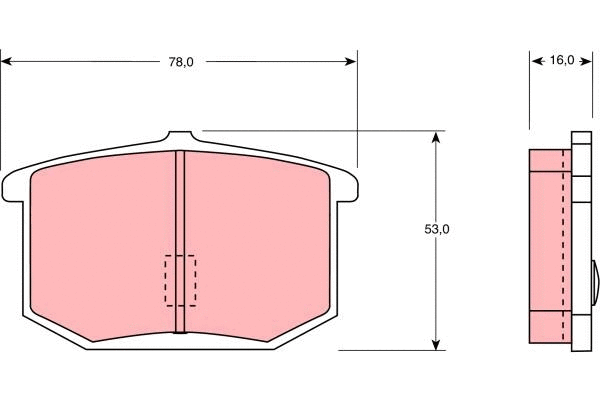 Brake Pad Set, disc brake (GDB670)