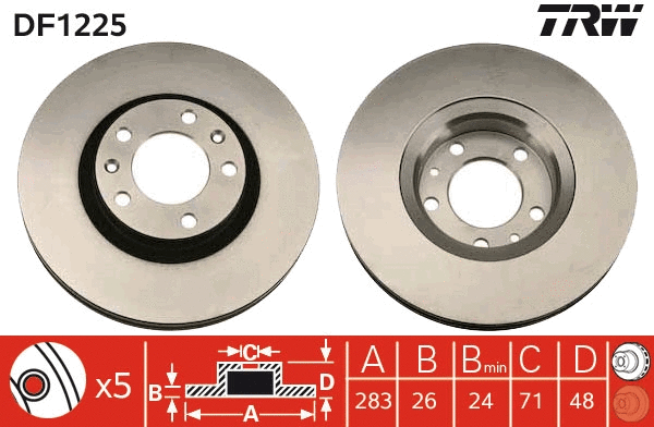 Brake Disc (DF1225)