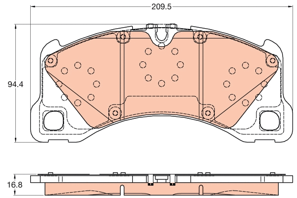 Brake Pad Set, disc brake (GDB2052)