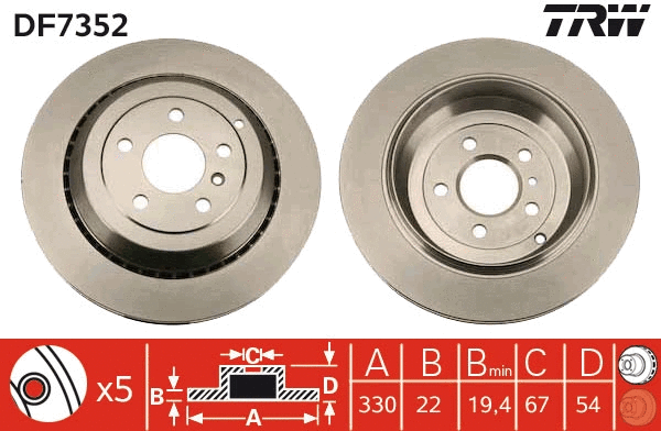 Brake Disc (DF7352)