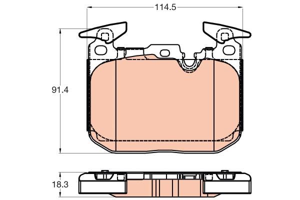 Brake Pad Set, disc brake (GDB2031)