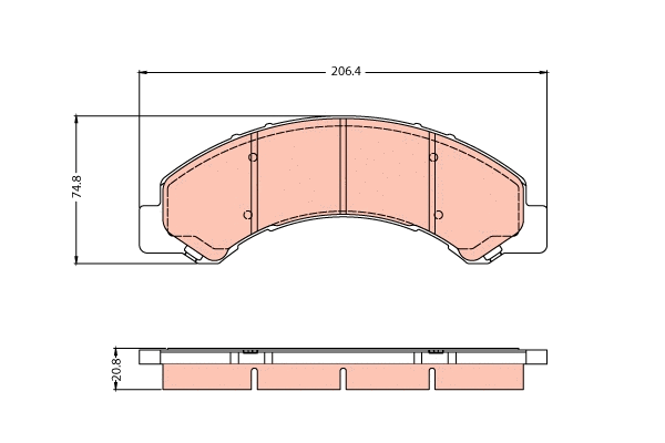 Brake Pad Set, disc brake (GDB2287)