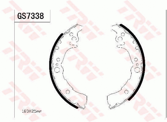 Brake Shoe Set (GS7338)