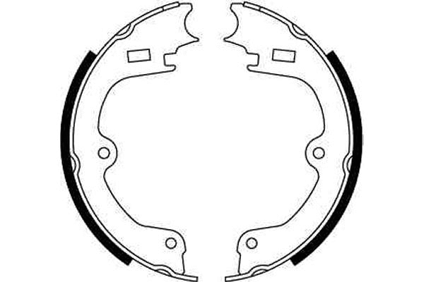 Brake Shoe Set, parking brake