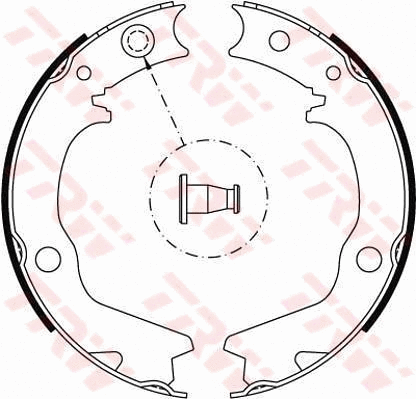 Brake Shoe Set, parking brake (GS8479)