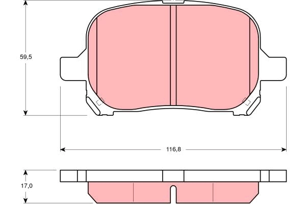 Brake Pad Set, disc brake (GDB3152AT)