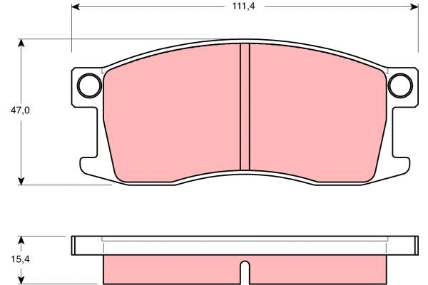 Brake Pad Set, disc brake (GDB185)